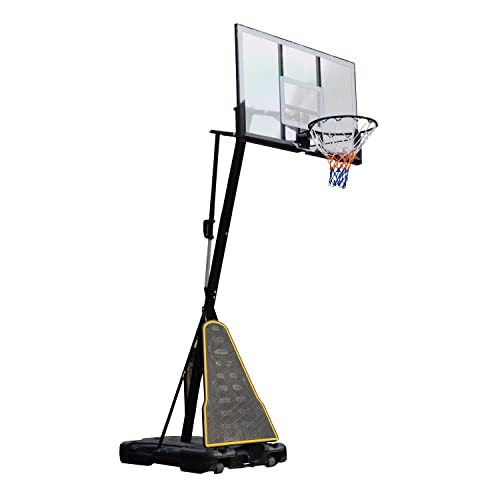 ProSport Basketballkorb Pro - Basketballkorb Outdoor 305 cm - Basketballkorb Höhenverstellbar 2,45-3,05m – Kinder, Erwachsene - Basketballkorb Ständer Schwarz von Nordic ProStore
