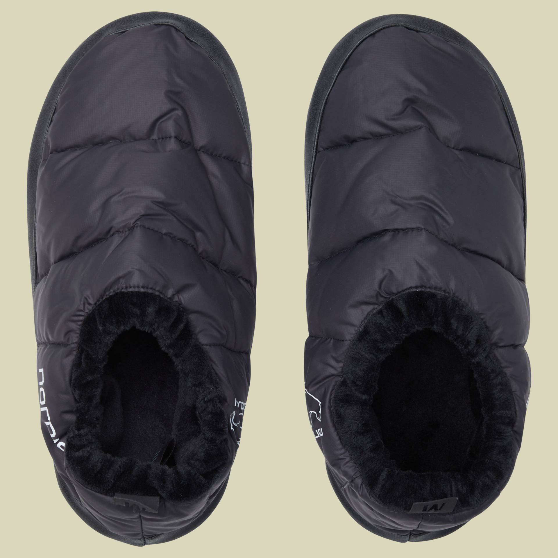 MOS Down Slippers Größe L  Farbe black von Nordisk