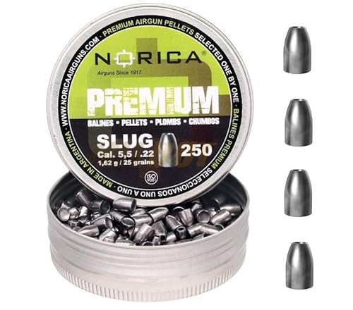 Norica Premium-Schlug-Dose 5,5 mm, Kaliber .22-1,62 g [Dose mit 250 Kugeln] von Norica
