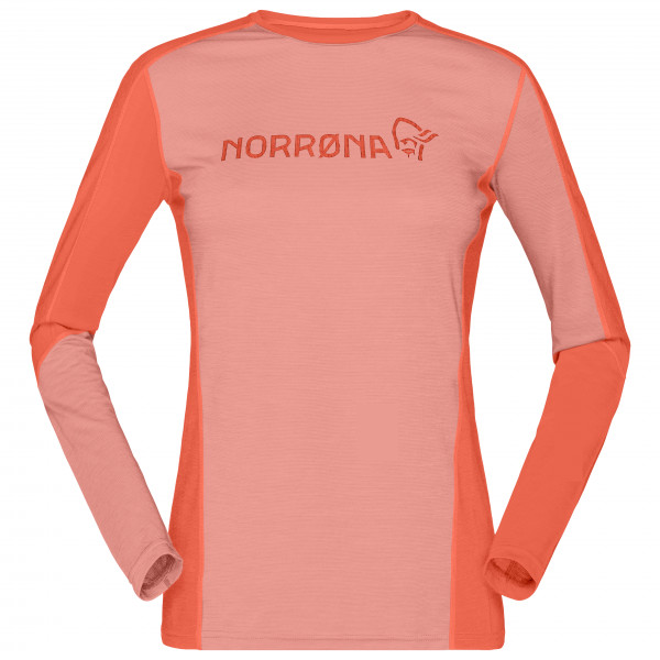 Norrøna - Women's Falketind Equaliser Merino Round Neck - Merinoshirt Gr XS rosa von Norrøna