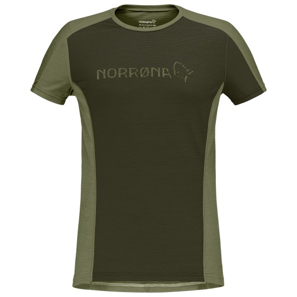 Norrøna - Women's Falketind Equaliser Merino T-Shirt - Merinoshirt Gr L;M;S;XS blau;oliv;rot von Norrøna