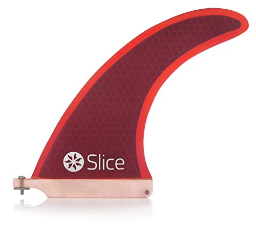 Northcore Slice Centre Fin Surfboard-Flosse 20,3 cm, rot von Northcore