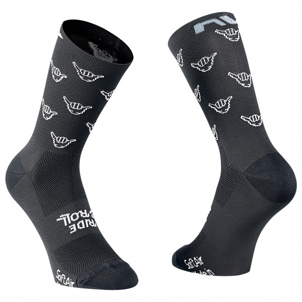 Northwave - Ride & Roll Sock - Radsocken Gr L;M;S grau;grau/weiß von Northwave