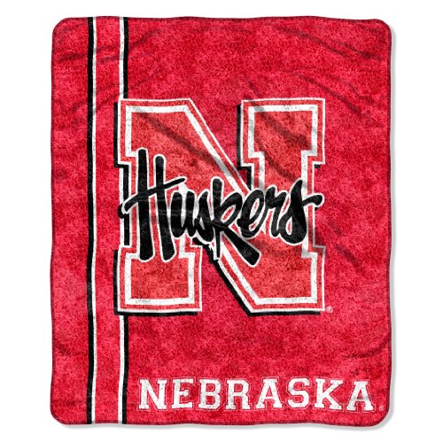 Northwest NCAA Nebraska Cornhuskers Sherpa Überwurfdecke, 127 x 152,4 cm, Jersey von Northwest