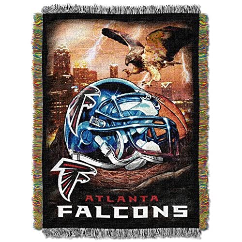 Northwest NFL Atlanta Falcons Unisex-Erwachsene, gewebte Tapisserie-Überwurfdecke, 121,9 x 152,4 cm, Home Field Advantage von Northwest
