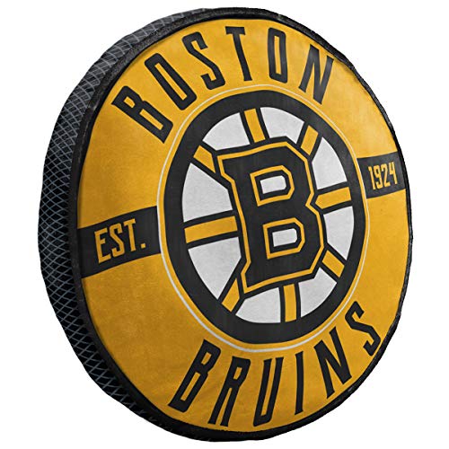 Northwest NHL Boston Bruins Unisex-Erwachsene, rundes Wolken-Kissen, 38,1 cm, Teamfarben von Northwest