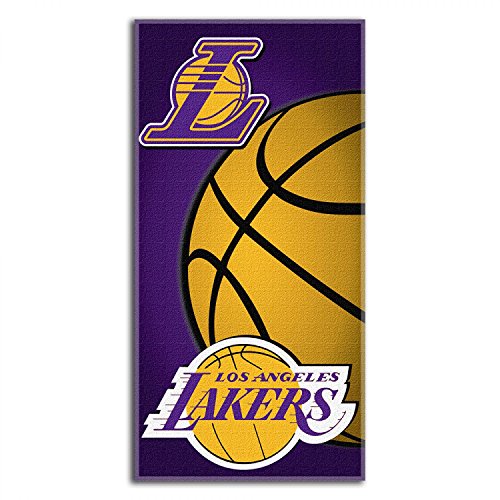 Northwest Offiziell Lizenziertes NBA Los Angeles Lakers Emblem Strandtuch, 71,1 x 147,3 cm von Northwest