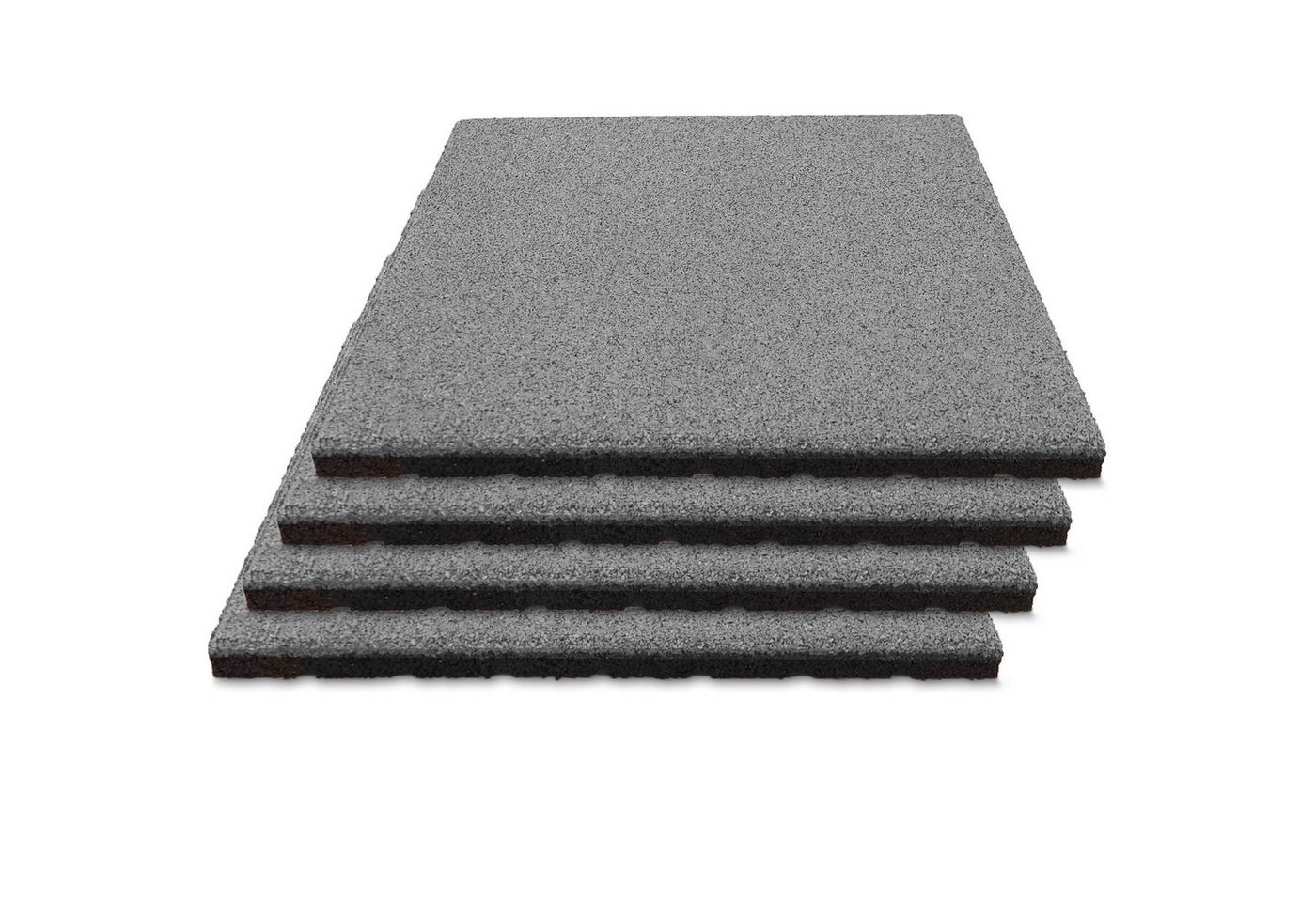 Nova Forma Sportmatte CAPTURA - Fallschutzmatte für außen und innen - 50x50 cm Größe (4-St), stoßdämpfend und rutschhemmend - Drainage an der Unterseite von Nova Forma