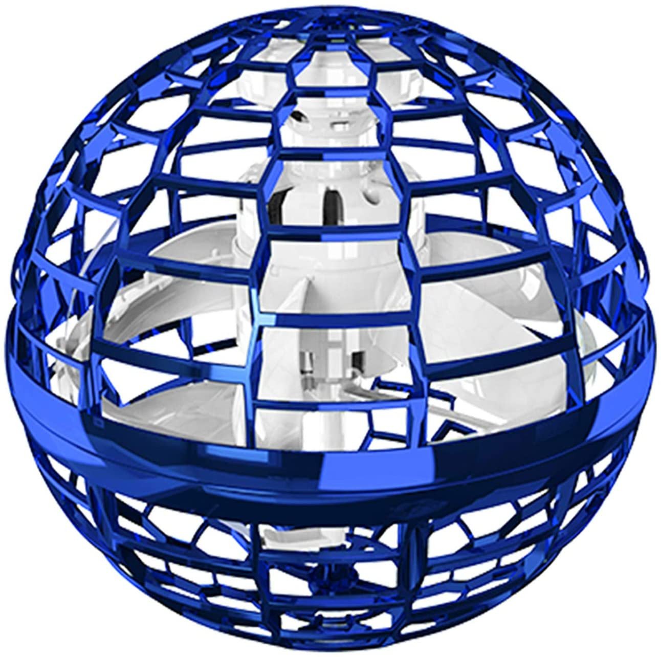 Novzep Spielball Flying Ball Bumerang Spinner Dynamische RGB-Lichter Double Pass, 104 * 102 * 102 mm, Blau von Novzep