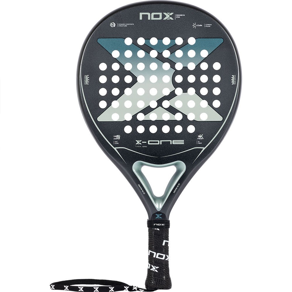 Nox X-one Evo Blue Padel Racket Silber von Nox