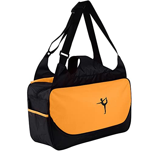 Nudeg Yoga Tasche, Tasche,Yoga Matten Rucksack mit GroßEr KapazitäT,Gym Turnbeutel,Yoga Tasche,Orange von Nudeg