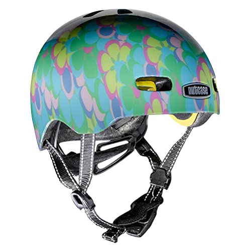 Nutcase Baby Nutty-Petal to Metal Unisex-Jugendhelm, Mehrfarbig, XXS von Nutcase