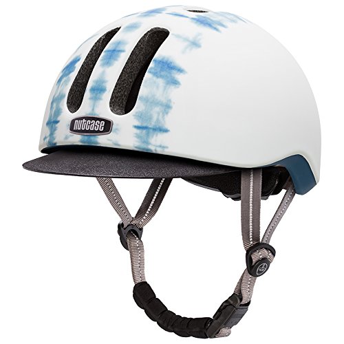 Nutcase Metroride-L/XL-Shibori Stripe Helm, weiß, EU von Nutcase