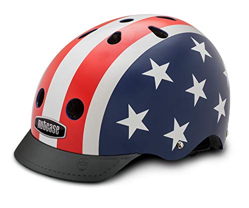 Nutcase NTG3 2020 BMX Fahrradhelm integral, Mehrfarbig (Stars & Stripes), Gr. M (56-60 cm) von Nutcase