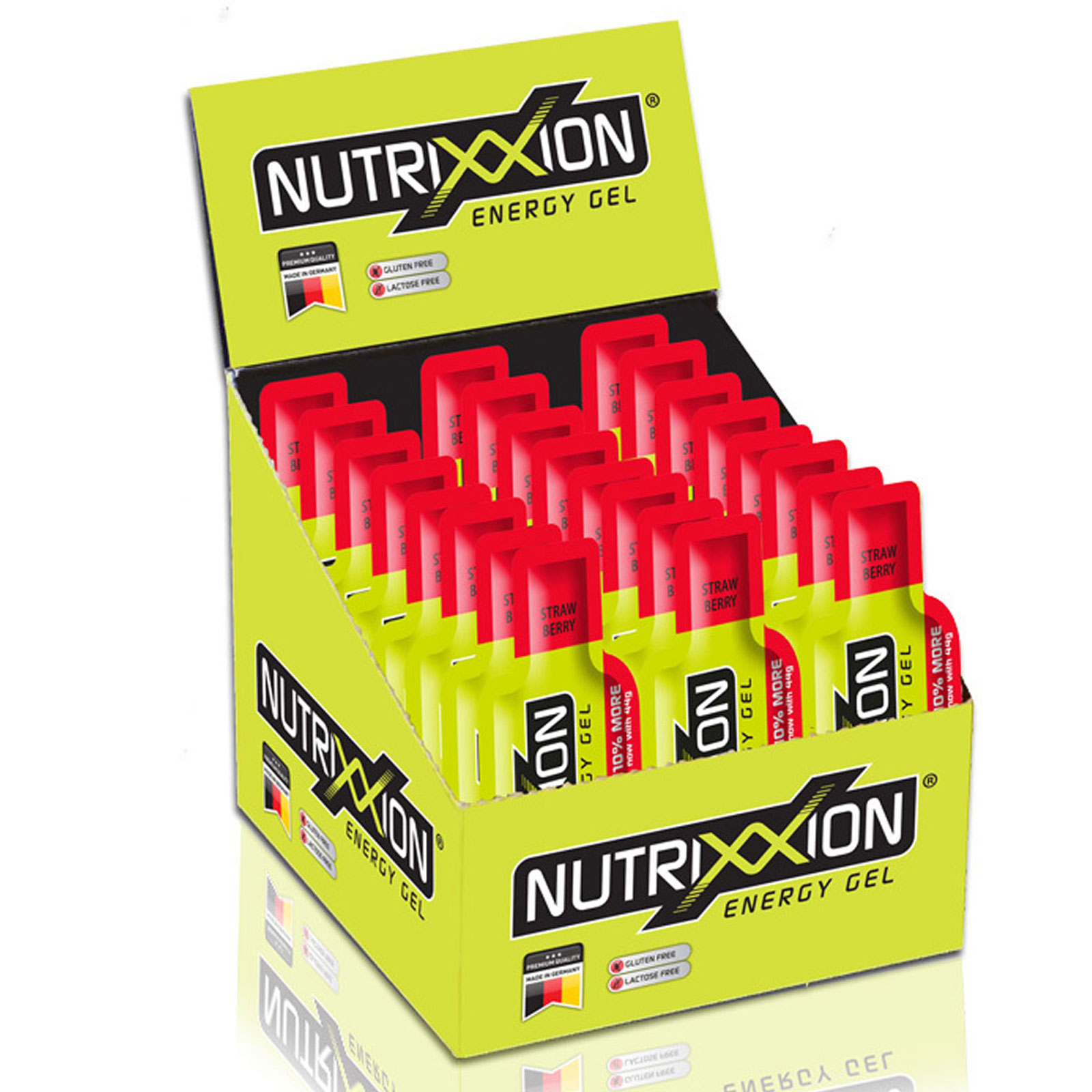 Nutrixxion Energy Gel mit 24 x 44g. Strawberry von Nutrixxion