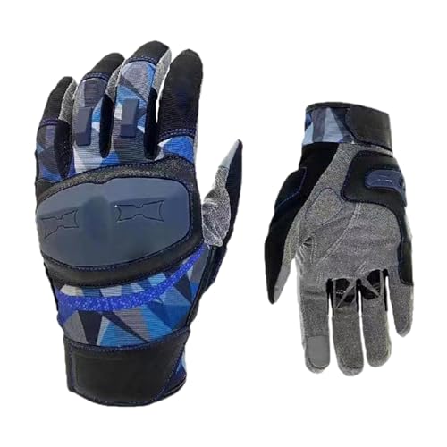 Handschuhe für Motorrad Straßenrennen Motorradhandschuhe Anti-Rutsch Motocross Handschuhe Vollfinger Reithandschuhe mit Touchscreen Atmungsaktiv für Herren Damen von Nuyhgtr
