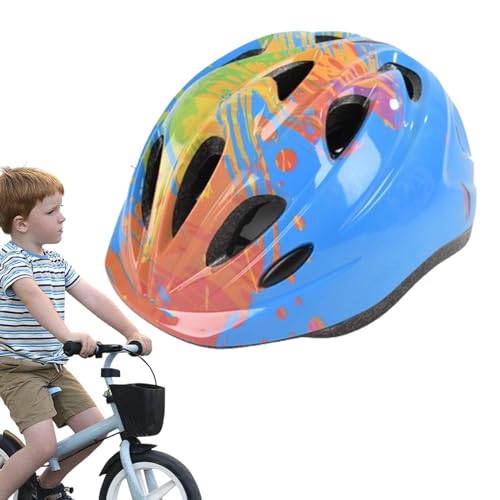 Fahrradhelme für Jungen | Fahrradhelme für Mädchen | Skateboard-Helme für Kinder | Verstellbare Sicherheitsausrüstung für Kinder | Schutzkopfbedeckung für Kinder für verschiedene Sportarten, einschlie von Nuytghr