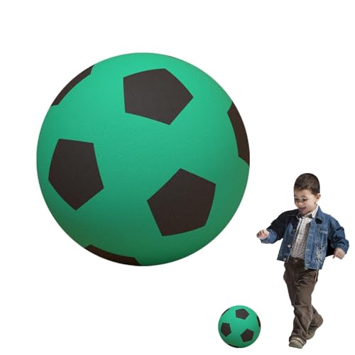 Leiser Indoor-Ball, leiser Fußball, leiser Indoor-Fußball, weicher Schaumstoff-Fußball, für drinnen und draußen, Schaumstoff-Fußball, Spiele für Spaßsport, geeignet für Erwachsene, Kinder von Nuytghr