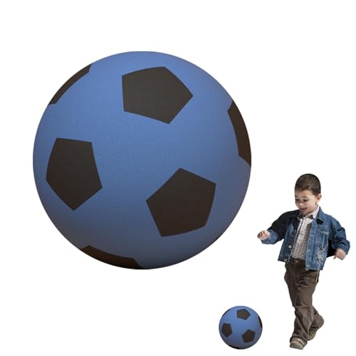 Nybhyjka Leiser Fußball, Schaumstoff-Fußball - Indoor-Trainingsball Leise - Schaumstoff-Fußball, perfekt für Kinder oder Anfänger zum Spielen und Trainieren, geeignet zum Spielen im Freien von Nybhyjka
