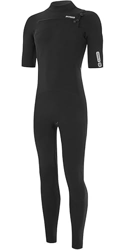 Nyord Mens Tempus 2/2mm Short Sleeve Chest Zip Wetsuit N04BA00010 - Black Size - XXL von Nyord