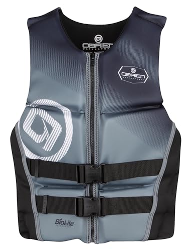 O'Brien Flex Schwimmweste mit V-Rücken für Herren, US-Küstenwache, zugelassener Auftrieb Stufe 70, Wassersportaktivitäten einschließlich Bootfahren, Paddeln, Skifahren, Surfen und Schwimmen von O'Brien