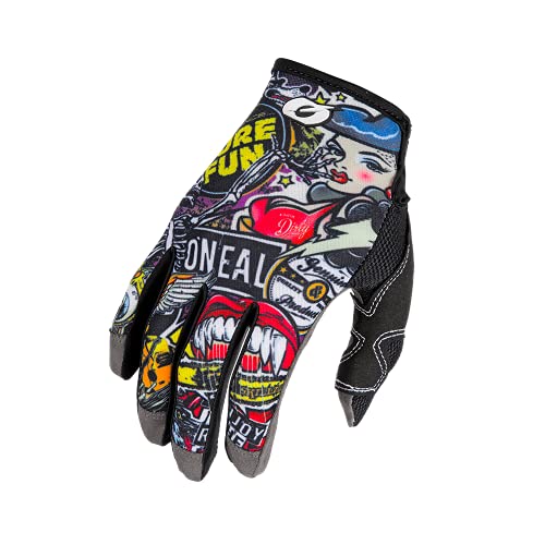 O'NEAL | Fahrrad- & Motocross-Handschuhe | MX MTB DH FR Downhill Freeride | Langlebige, Flexible Materialien, Nanofront-Handpartie | Mayhem Glove Crank | Erwachsene | Schwarz Multi | Größe S von O'NEAL