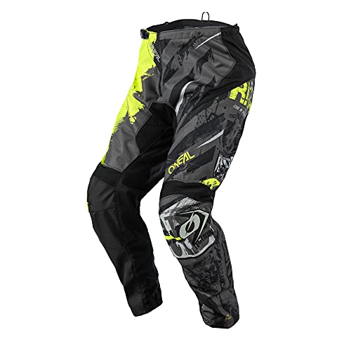 O'NEAL | Motocross-Hose | MX Mountainbike | Passform für Maximale Bewegungsfreiheit, Leichtes, Atmungsaktives & langlebiges Design | Pants Element Ride | Erwachsene | Schwarz Neon-Gelb | Größe 36/52 von O'NEAL