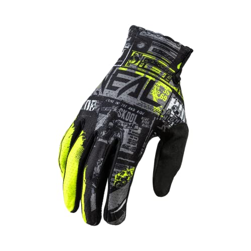 O'NEAL | Fahrrad- & Motocross-Handschuhe | MX MTB DH FR Downhill Freeride | Langlebige, Flexible Materialien, belüftete Handoberseite | Matrix Glove | Erwachsene | Schwarz Neon-Gelb | Größe M von O'NEAL