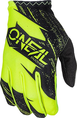 O'NEAL | Fahrrad- & Motocross-Handschuhe | Kinder | MX MTB FR Downhill Freeride | Langlebige, Flexible Materialien, belüftete Handoberseite | Matrix Youth Glove Burnout | Schwarz Neon-Gelb | Größe S von O'NEAL