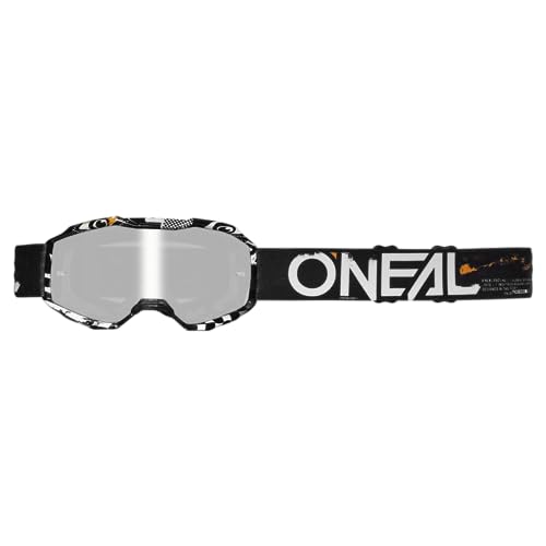 O'NEAL B-10 Youth Goggle ATTACK V.24 black/white - silver mirror von O'NEAL