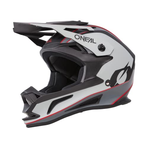 O'NEAL Drop DH Helmet I Mountainbike Helm | MTB Downhill | Leichter Fahrradhelm Damen & Herren mit guter Belüftung| Rot Grau | Größe XS von O'NEAL