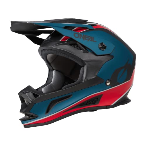 O'NEAL Drop DH Helmet I Mountainbike Helm | MTB Downhill | Leichter Fahrradhelm Damen & Herren mit guter Belüftung| Rot Petrol | Größe XL von O'NEAL