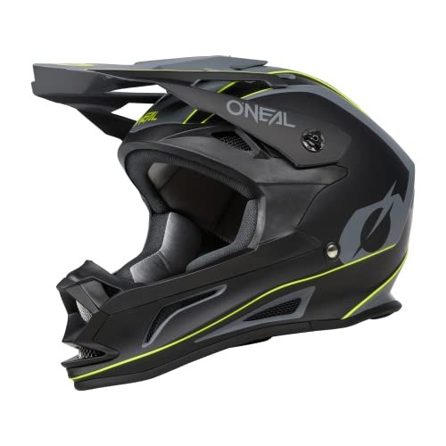 O'NEAL Drop DH Helmet I Mountainbike Helm | MTB Downhill | Leichter Fahrradhelm Damen & Herren mit guter Belüftung| Schwarz Gelb | Größe S von O'NEAL