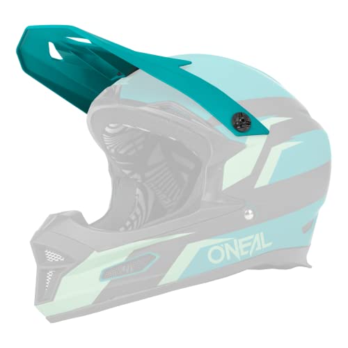 O'NEAL | Ersatzschirm Fahrrad-Helm | Mountainbike MTB | Ersatzschirm für den Fury Helmet Stage V.22 | Visor Fury Helmet Stage V.22 | Erwachsene | Schwarz Petrol von O'NEAL