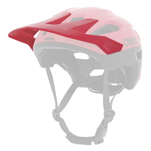 O'NEAL | Ersatzschirm Fahrradhelm | MTB All-Mountain | Ersatzteil für den Trailfinder Helm Split | Spare Visor Trailfinder Helmet Split | Erwachsene | Rot | One Size von O'NEAL