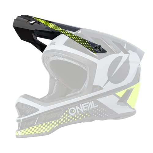 O'NEAL | Ersatzschirm Mountainbike-Helm | Motocross MX Enduro | Ersatzschirm für Blade Polyacryl Helm ACE | Blade Polyacrylite Helmet ACE | Erwachsene | Schwarz Neon-Gelb Grau | One Size von O'NEAL