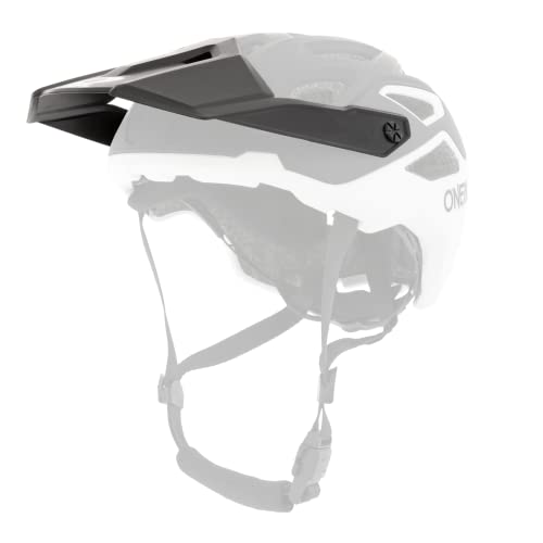 O'NEAL | Ersatzschirm Pike Helmet SOLID | Enduro Trail Downhill | Ersatzvisor | Helmet Pike Solid | Erwachsene | Schwarz Weiß von O'NEAL