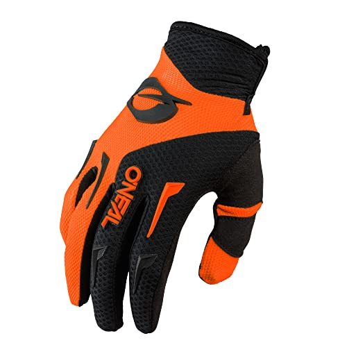 O'NEAL | Fahrrad- & Motocross-Handschuhe | MX MTB DH FR Downhill Freeride | Langlebige, Flexible Materialien, belüftete Handinnenfäche | Element Glove | Herren | Schwarz Neon-Orange | Größe L/9 von O'NEAL