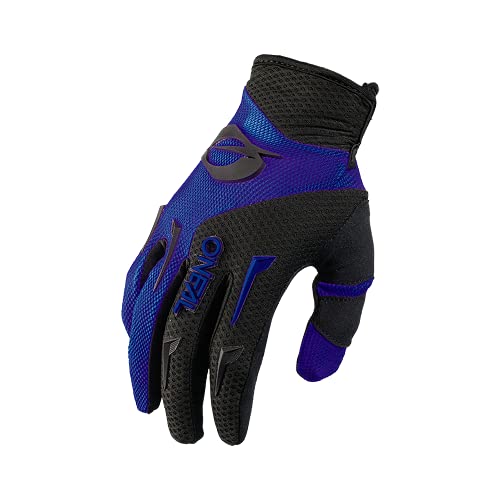 O'NEAL | Fahrrad- & Motocross Handschuh | Kinder | MX MTB DH FR Downhill Freeride | Langlebige, Flexible Materialien, belüftete Handinnenfäche | Element Youth Glove | Schwarz Blau | Größe L von O'NEAL