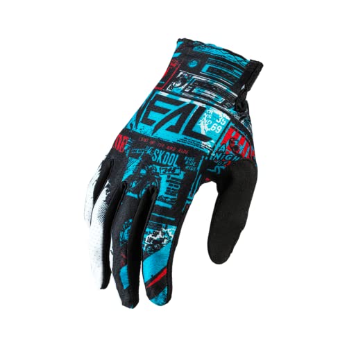 O'NEAL | Fahrrad- & Motocross-Handschuhe | MX MTB DH FR Downhill Freeride | Langlebige, Flexible Materialien, belüftete Handoberseite | Matrix Glove | Erwachsene | Schwarz Blau | Größe L von O'NEAL