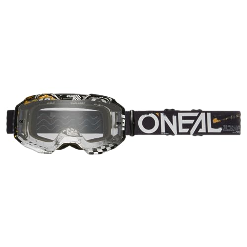 O'NEAL B-10 Goggle ATTACK V.24 black/white - clear von O'NEAL
