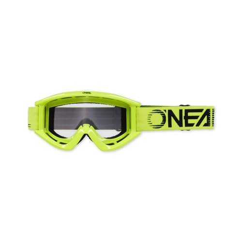 O'NEAL Motocross Brille Fahrradbrille Herren Damen B-Zero Goggle I MX MTB DH FR I Motorradbrille 100% UV-Schutz I Schlag & kratzfestes Glas I Gelb I Größe One Size von O'NEAL