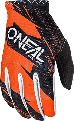 O'NEAL | Fahrrad- & Motocross-Handschuhe | Kinder | MX MTB DH FR Downhill Freeride | Langlebige, Flexible Materialien, belüftete Handoberseite | Matrix Youth Glove Burnout | Schwarz Orange | Größe L von O'NEAL