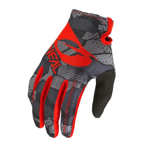 O'NEAL | Fahrrad- & Motocross-Handschuhe | Kinder | MX MTB DH FR Downhill Freeride | Langlebige, Flexible Materialien, belüftete Handoberseite | Matrix Youth Glove Camo V.22 | Schwarz Rot | Größe XL von O'NEAL