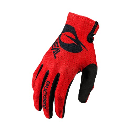 O'NEAL | Fahrrad- & Motocross-Handschuhe | MX MTB DH FR Downhill Freeride | Langlebige, Flexible Materialien, belüftete Handoberseite | Matrix Glove | Erwachsene | Schwarz Rot | Größe S von O'NEAL