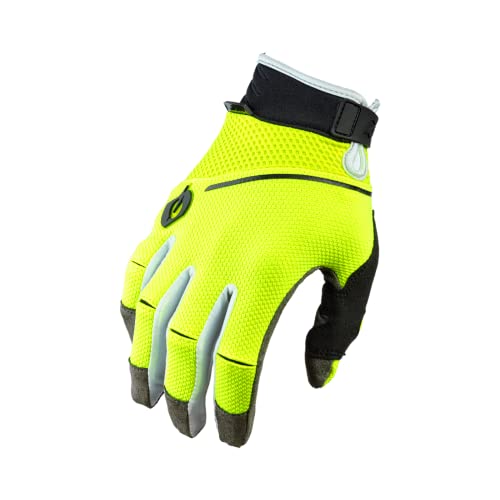 O'NEAL | Fahrrad- & Motocross-Handschuhe | MX MTB DH FR Downhill Freeride | längerer Handschuhbund, Mesh-Elemente für maximale Belüftung | Revolution Glove | Erwachsene | Neon-Gelb | Größe M von O'NEAL