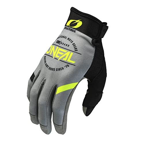 O'NEAL | Fahrrad- & Motocross-Handschuhe | MX MTB DH FR | Langlebige, Flexible Materialien, belüftete Handoberseite | Mayhem Glove Brand V.23 | Erwachsene | Grau Schwarz | Größe M von O'NEAL