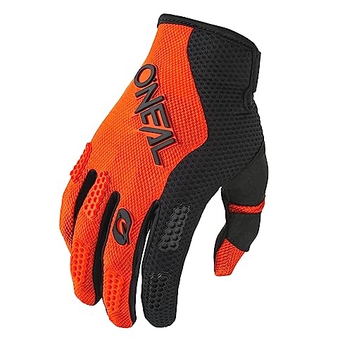 O'NEAL | Fahrrad- & Motocross-Handschuhe | MX MTB FR Downhill | Passform, Luftdurchlässiges Material | Element Glove RACEWEAR V.24 | Erwachsene | Schwarz Orange | Größe L von O'NEAL