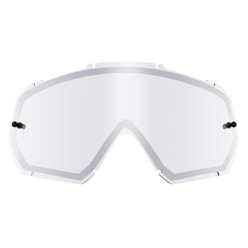 O'NEAL | Motocross-Brillen-Ersatzteile | Motorrad Enduro | Doppel-Linse für maximale Lichtdurchlässigkeit, 1,2 mm starke Linse mit 100% UV Schutz | B-30 Youth Spare Double Lens | Silber Mirror von O'NEAL