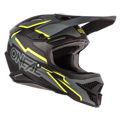 O'NEAL | Motocross-Helm | MX Enduro | ABS-Schale, Lüftungsöffnungen für optimale Kühlung | 3SRS Helmet Voltage V.23 | Erwachsene | Schwarz Neon-Gelb | Größe XL (61/62 cm) von O'NEAL